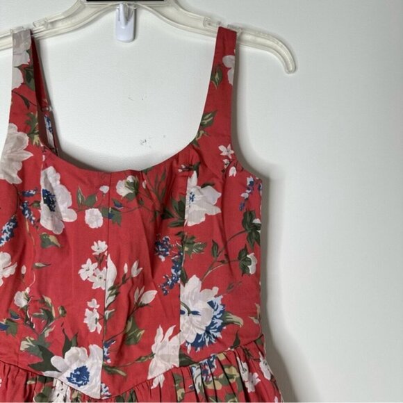 Abercrombie & Fitch Floral Red Dress - Picture 3 of 11